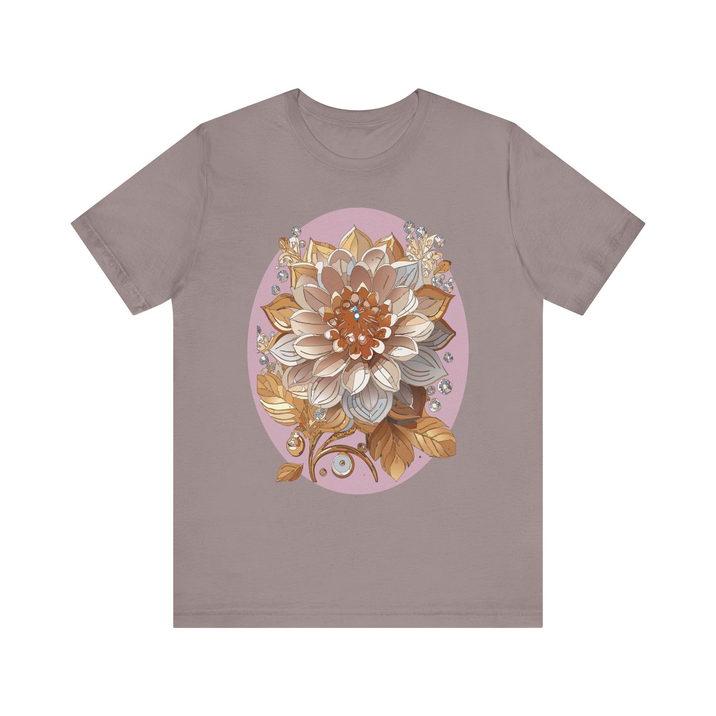 Floral Shirt, Flower Shirt, Tee Shirt with Antique Flower