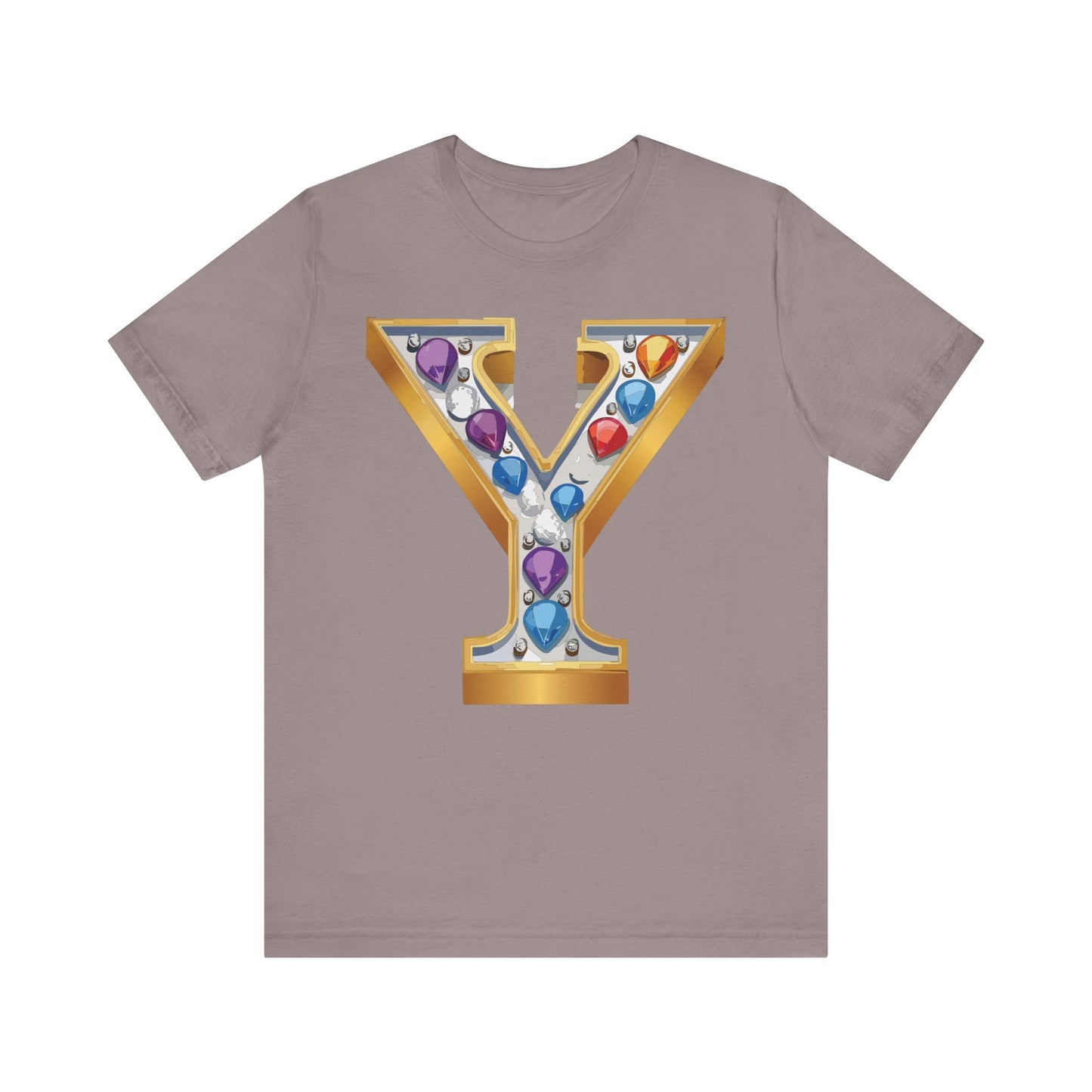 Letter Shirt, Shirt with Letters, Tee Shirt with Gold Letter, Shirt with Antique Letters