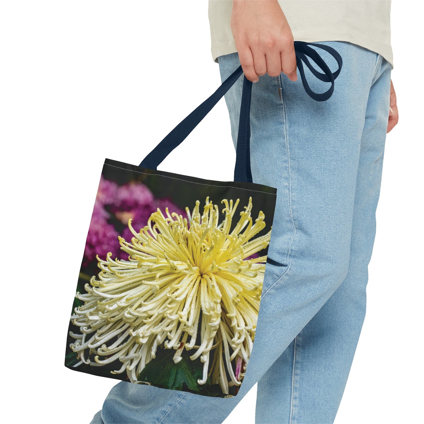 Canvas Bag with Floral Prints