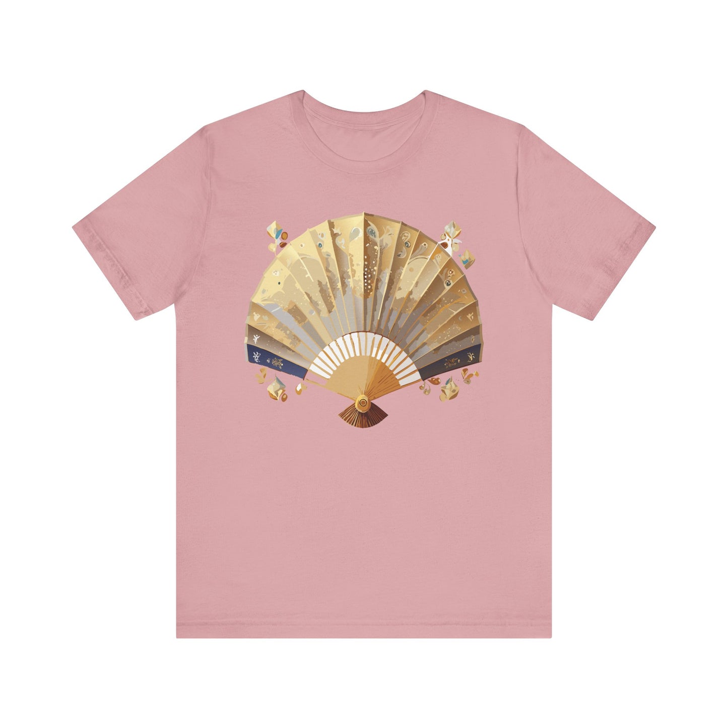 Fan shirt, Shirt with Fan, Tee Shirt with Gold Blower