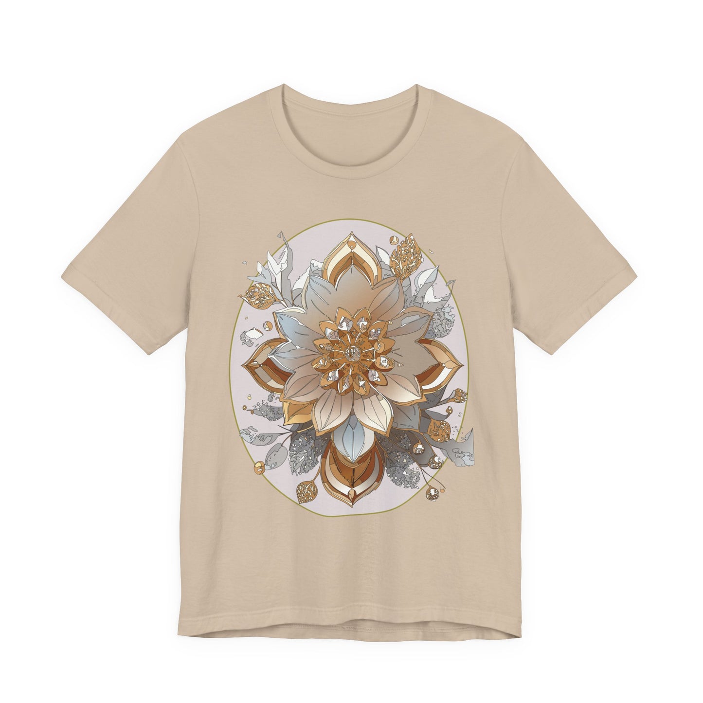 Floral Shirt, Flower Shirt, Tee Shirt with Antique Flower