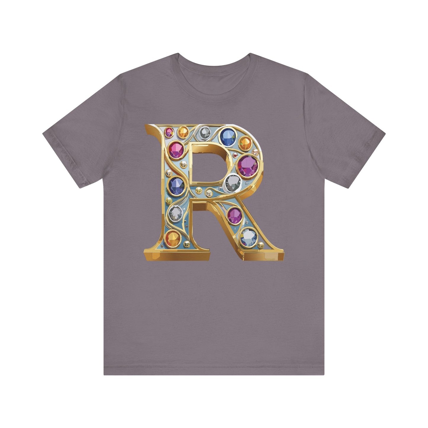 Letter Shirt, Shirt with Letters, Tee Shirt with Gold Letter, Shirt with Antique Letters