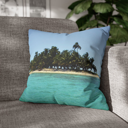 Beach Faux Suede Square Pillowcase