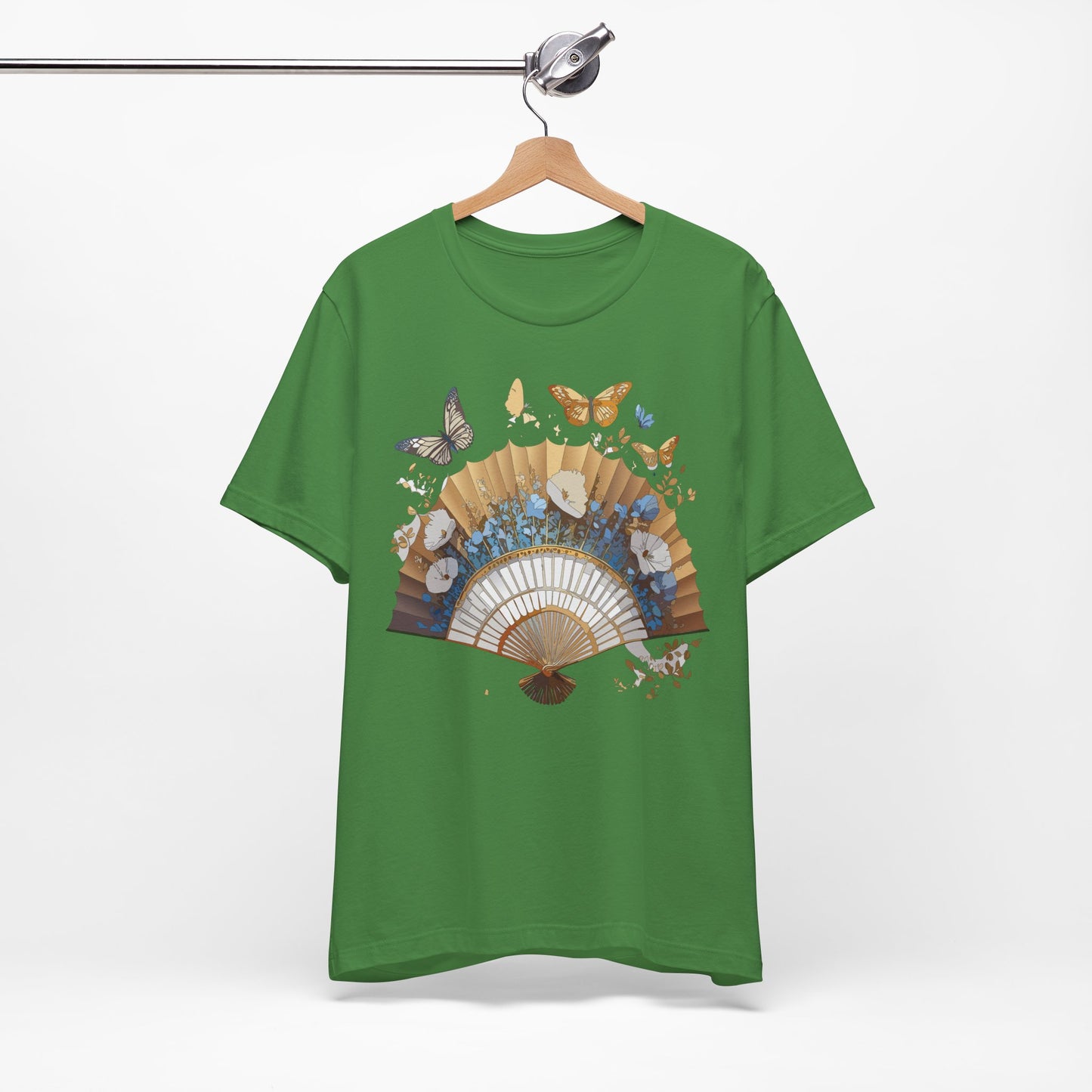 Fan shirt, Shirt with Fan, Tee Shirt with Gold Blower