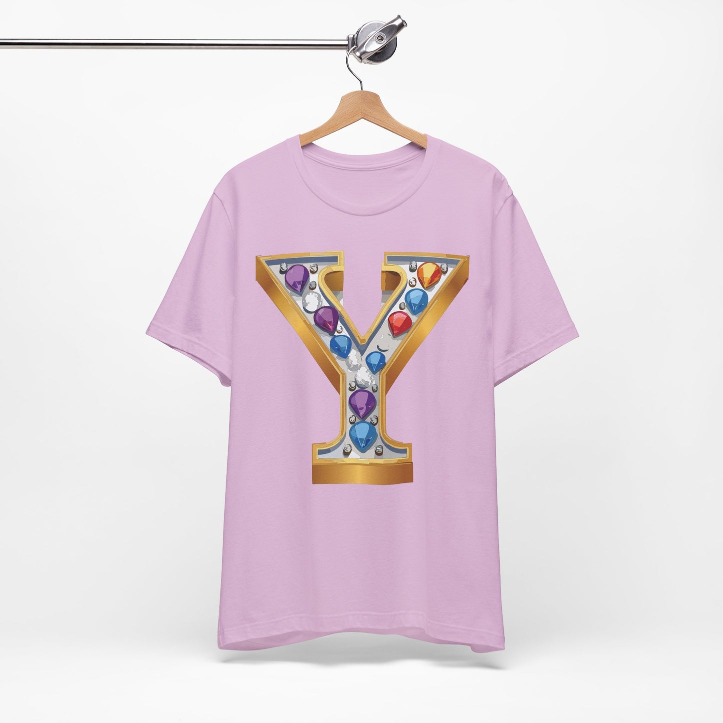 Letter Shirt, Shirt with Letters, Tee Shirt with Gold Letter, Shirt with Antique Letters