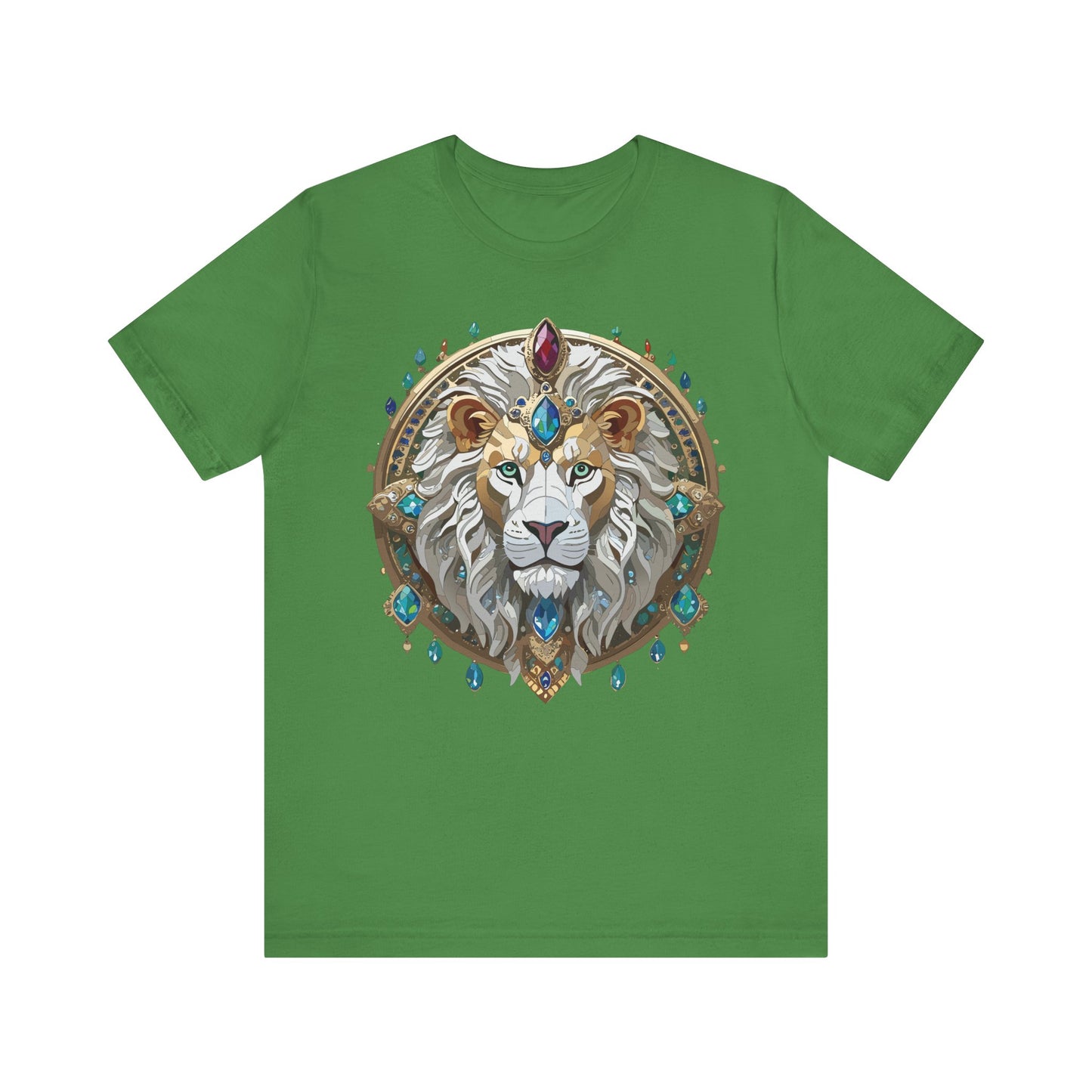 Animal Shirt, Shirt with Animal, Tee Shirt with Gold Animal Medal, Shirt with Antique Animal Medallion