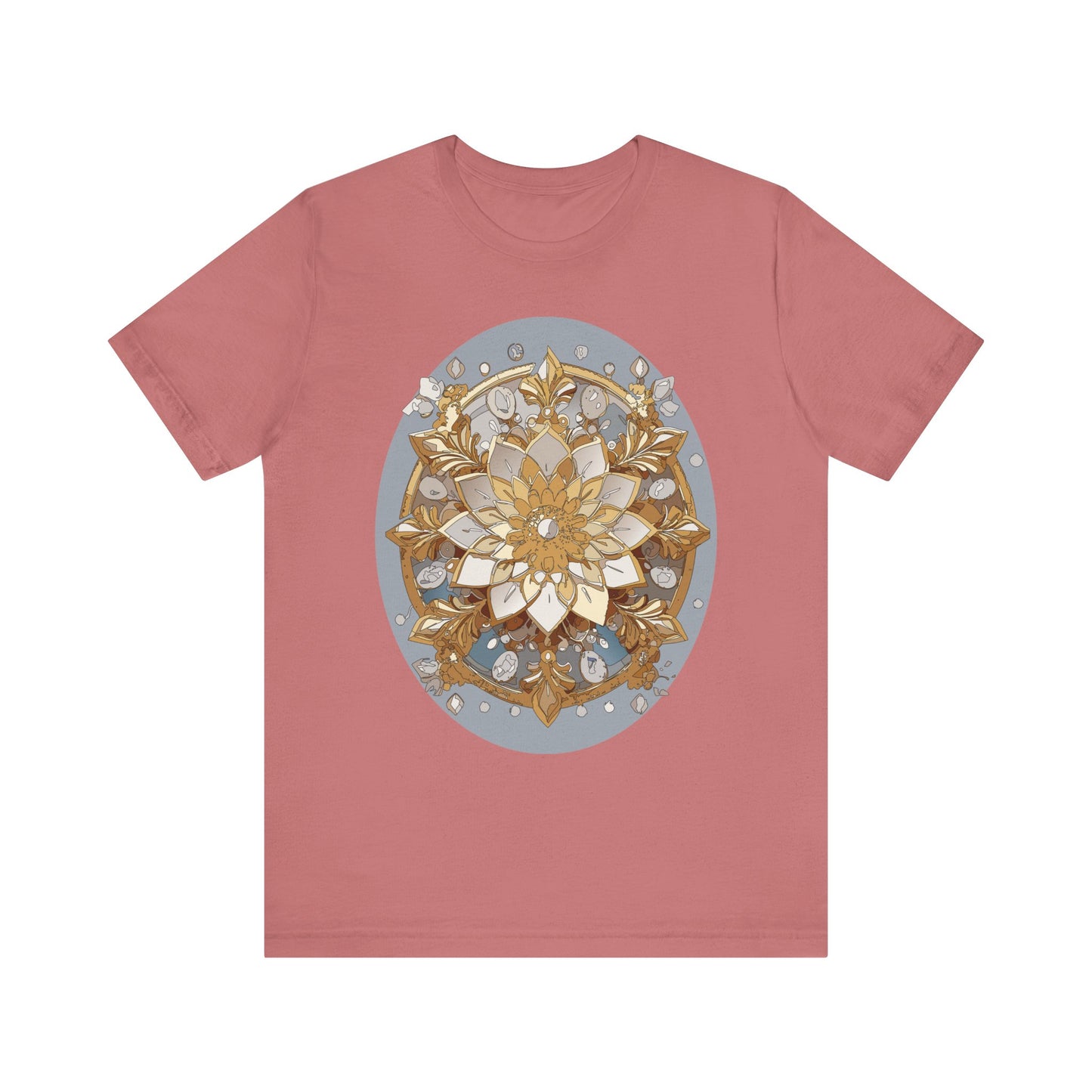 Floral Shirt, Flower Shirt, Tee Shirt with Antique Flower