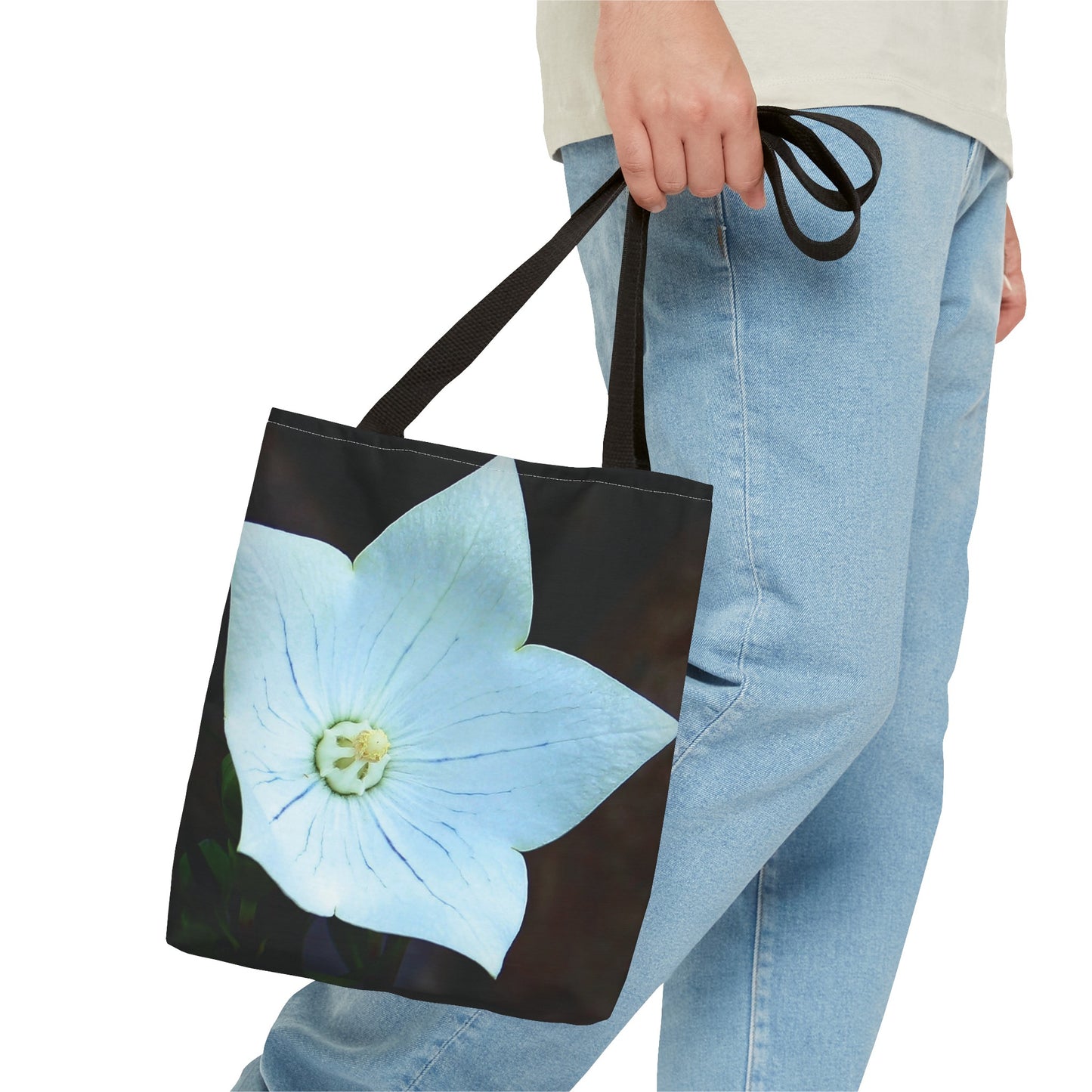 Canvas Bag with Floral Prints