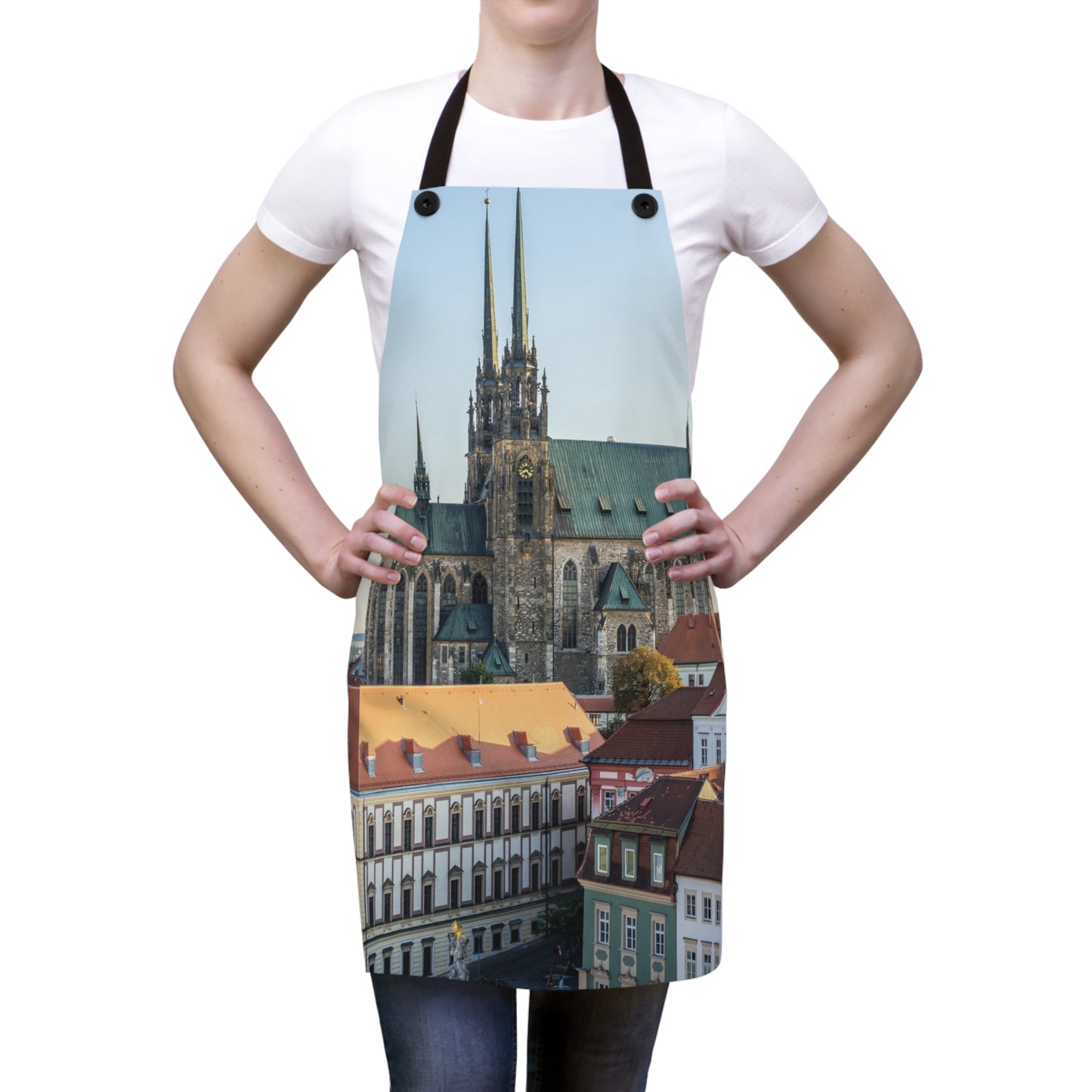 Apron with City print