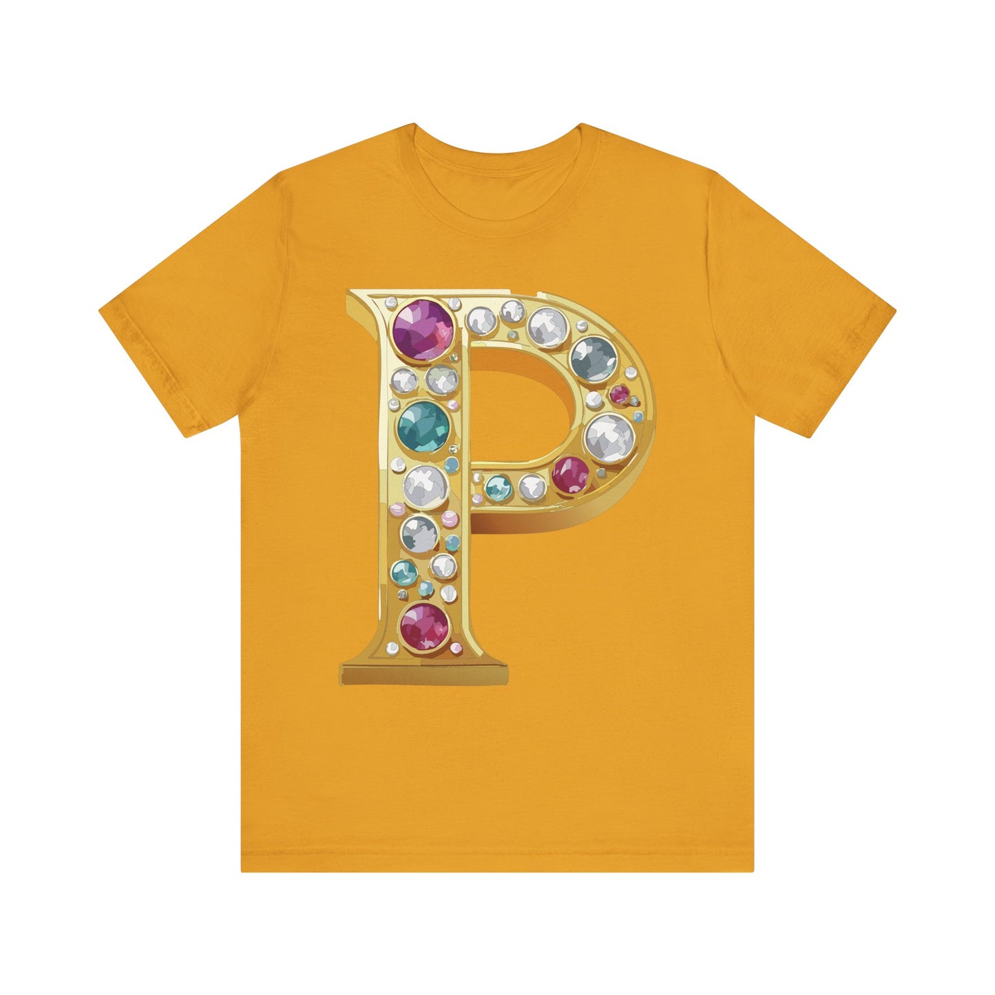 Letter Shirt, Shirt with Letters, Tee Shirt with Gold Letter, Shirt with Antique Letters