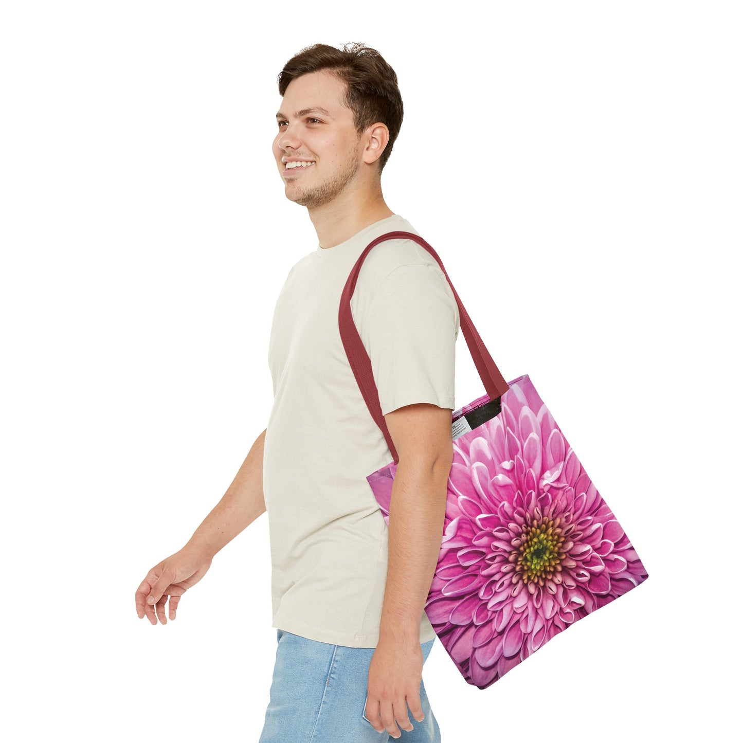 Canvas Bag with Floral Prints