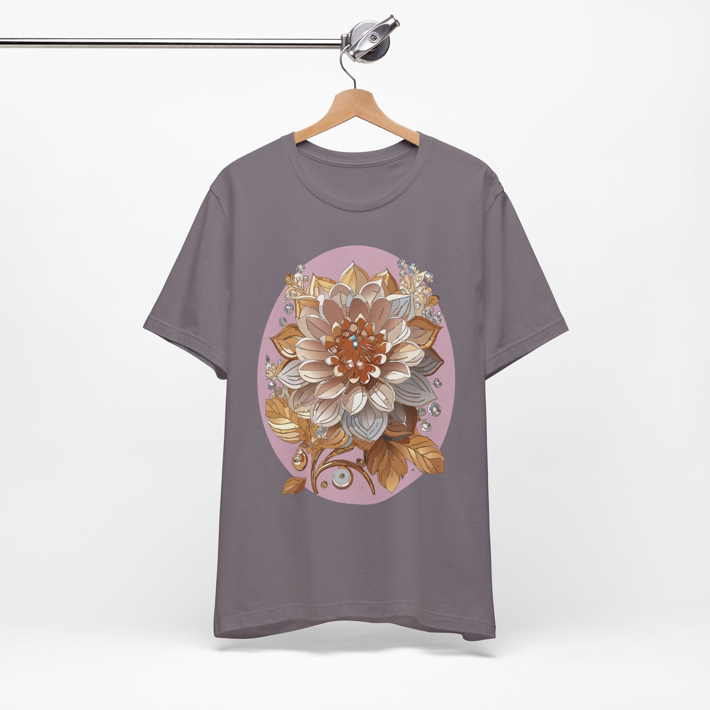 Floral Shirt, Flower Shirt, Tee Shirt with Antique Flower