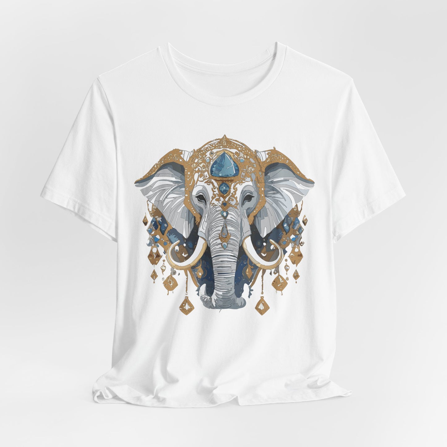 Animal Shirt, Shirt with Animal, Tee Shirt with Gold Animal Medal, Shirt with Antique Animal Medallion