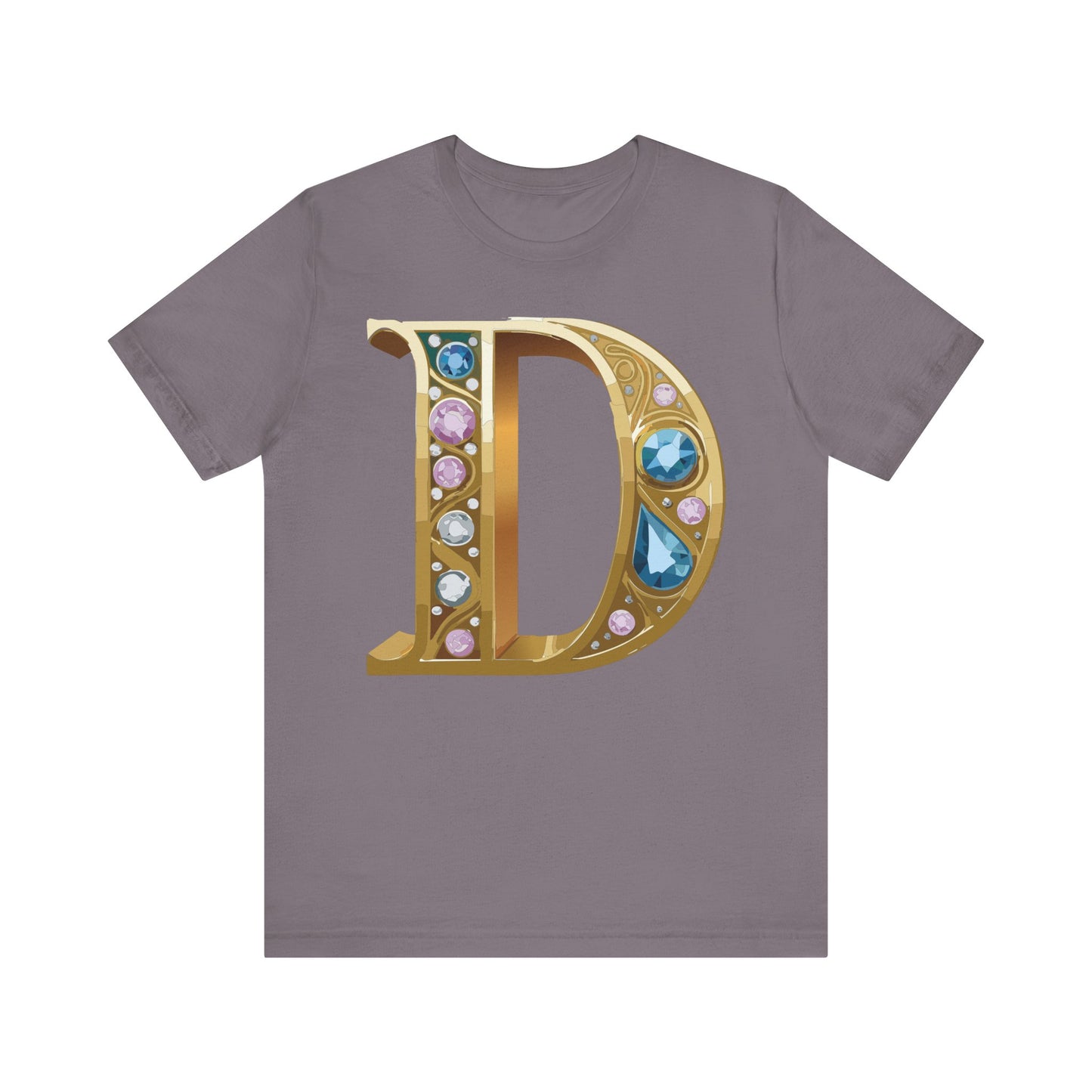 Letter Shirt, Shirt with Letters, Tee Shirt with Gold Letter, Shirt with Antique Letters