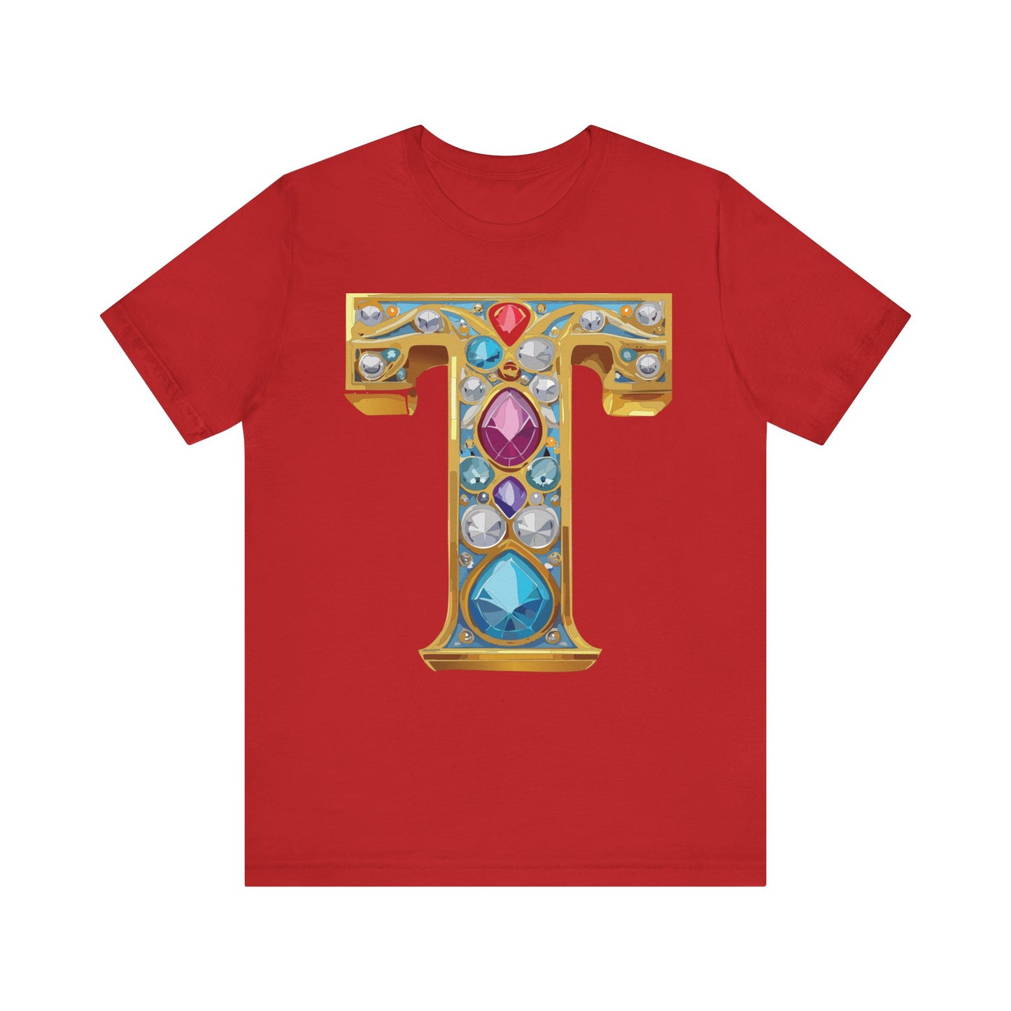 Letter Shirt, Shirt with Letters, Tee Shirt with Gold Letter, Shirt with Antique Letters