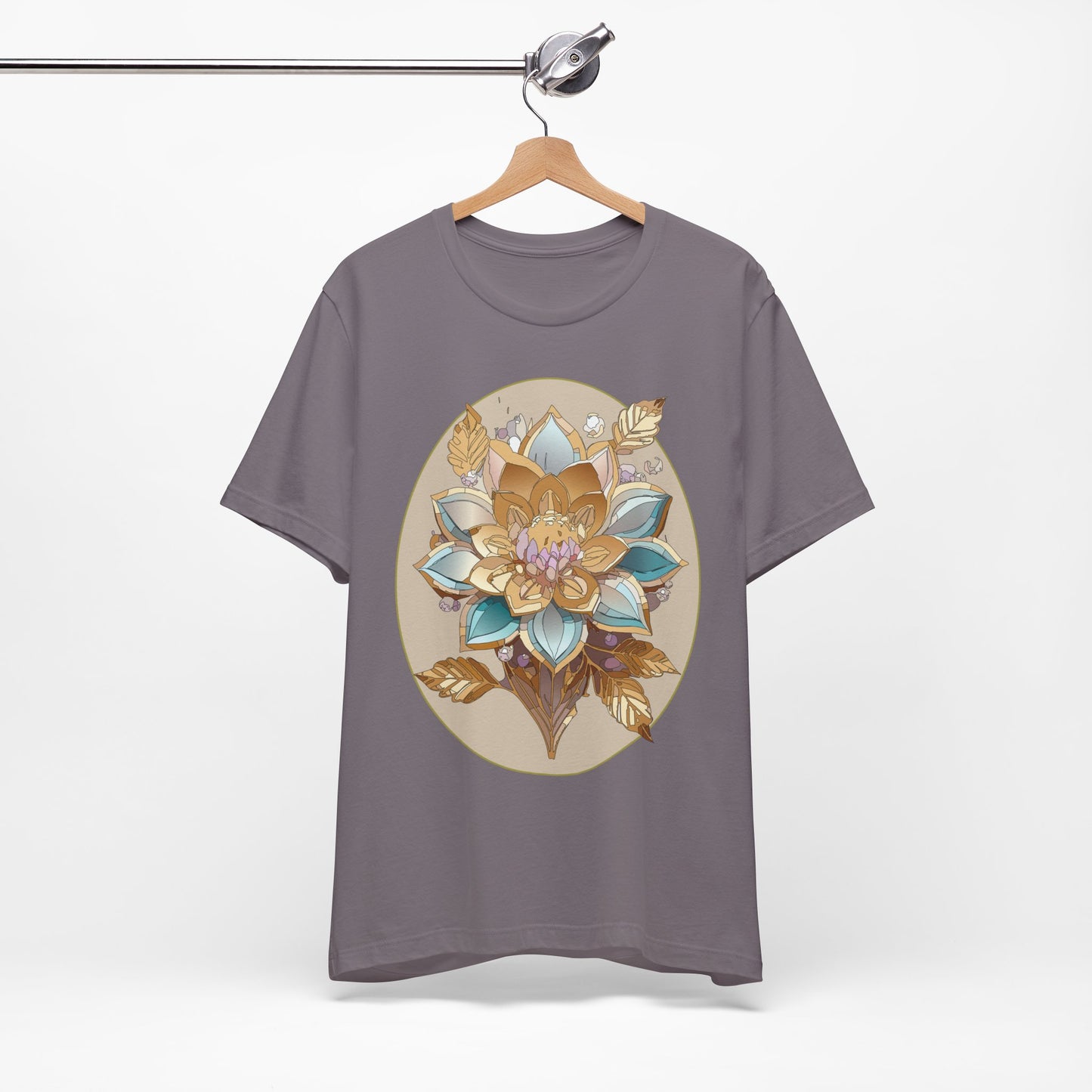Floral Shirt, Flower Shirt, Tee Shirt with Antique Flower