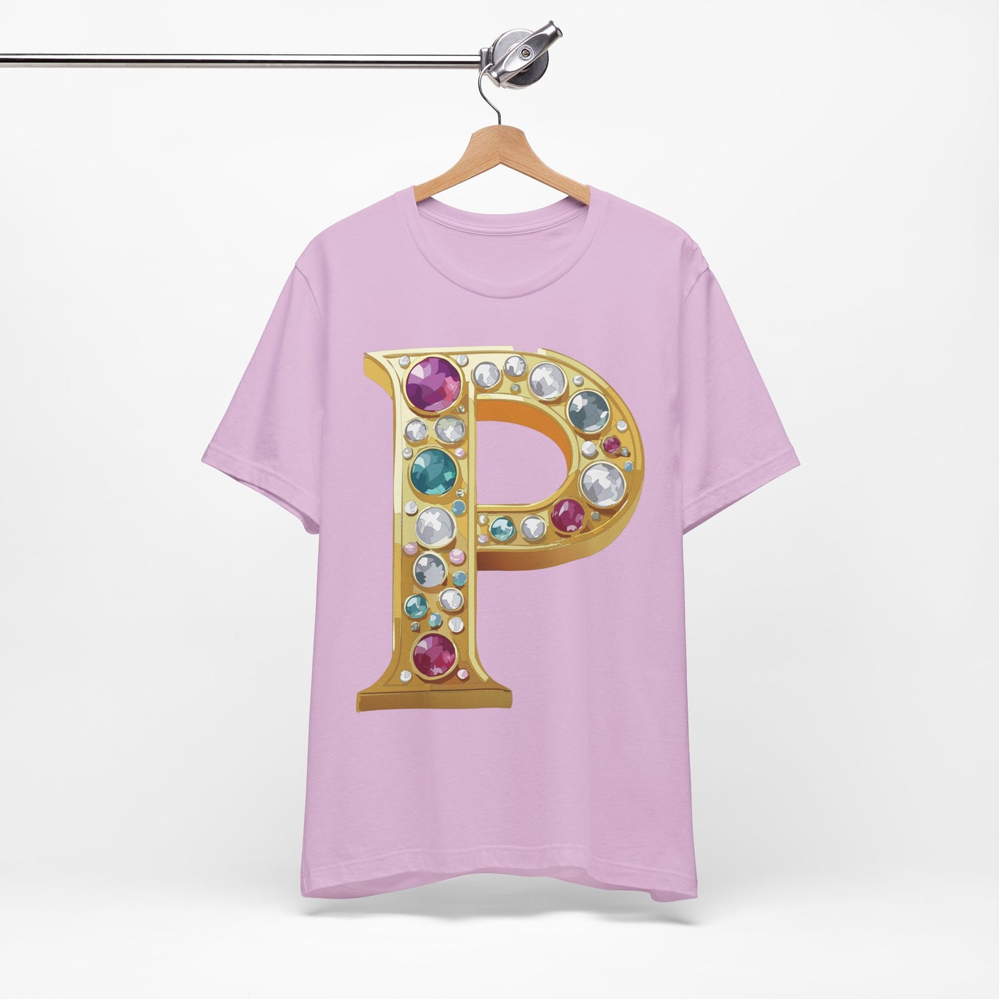 Letter Shirt, Shirt with Letters, Tee Shirt with Gold Letter, Shirt with Antique Letters