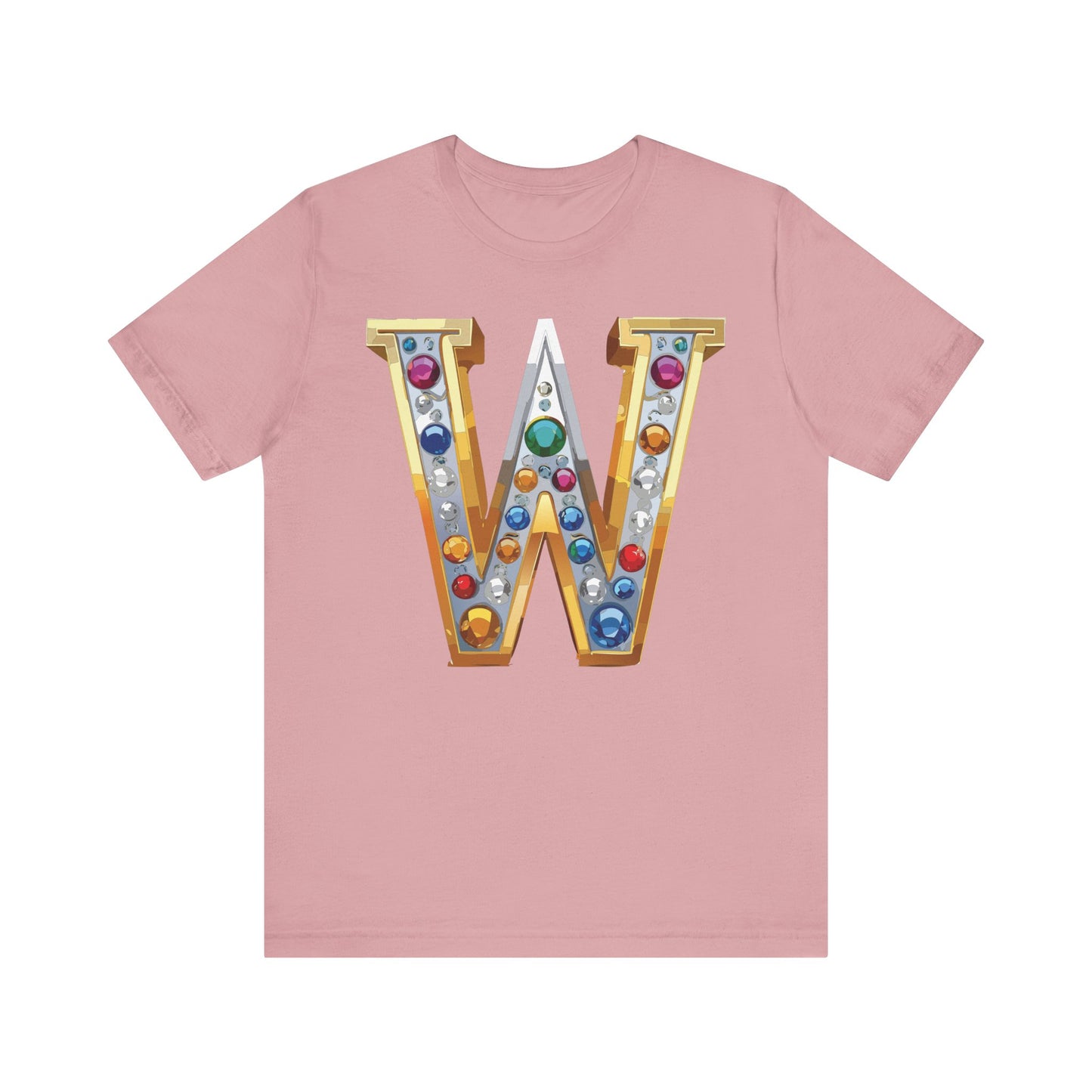 Letter Shirt, Shirt with Letters, Tee Shirt with Gold Letter, Shirt with Antique Letters