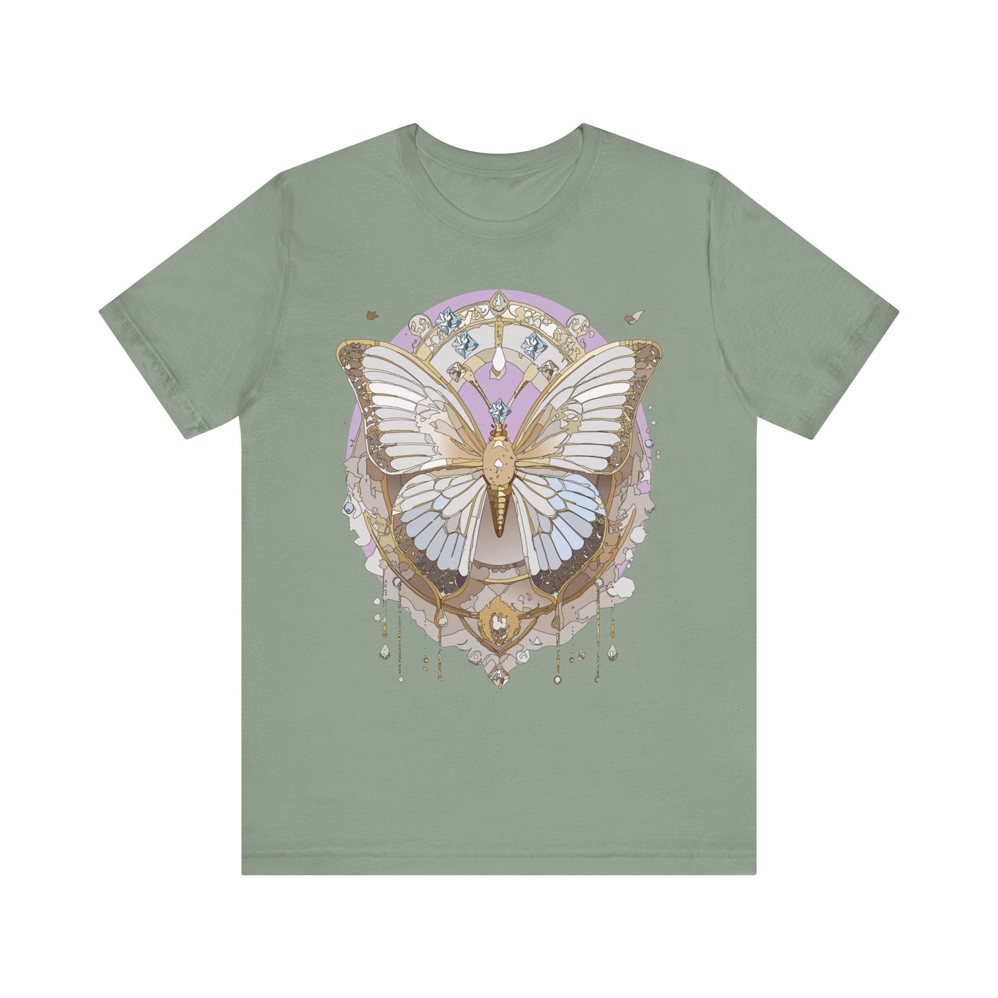 Butterfly Shirt, Shirt with Butterfly, Tee Shirt with Antique Butterfly