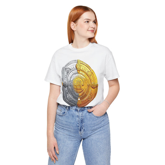 Coin Shirt, Shirt with Coin, Tee Shirt with Gold Coin, Shirt with Antique Coin