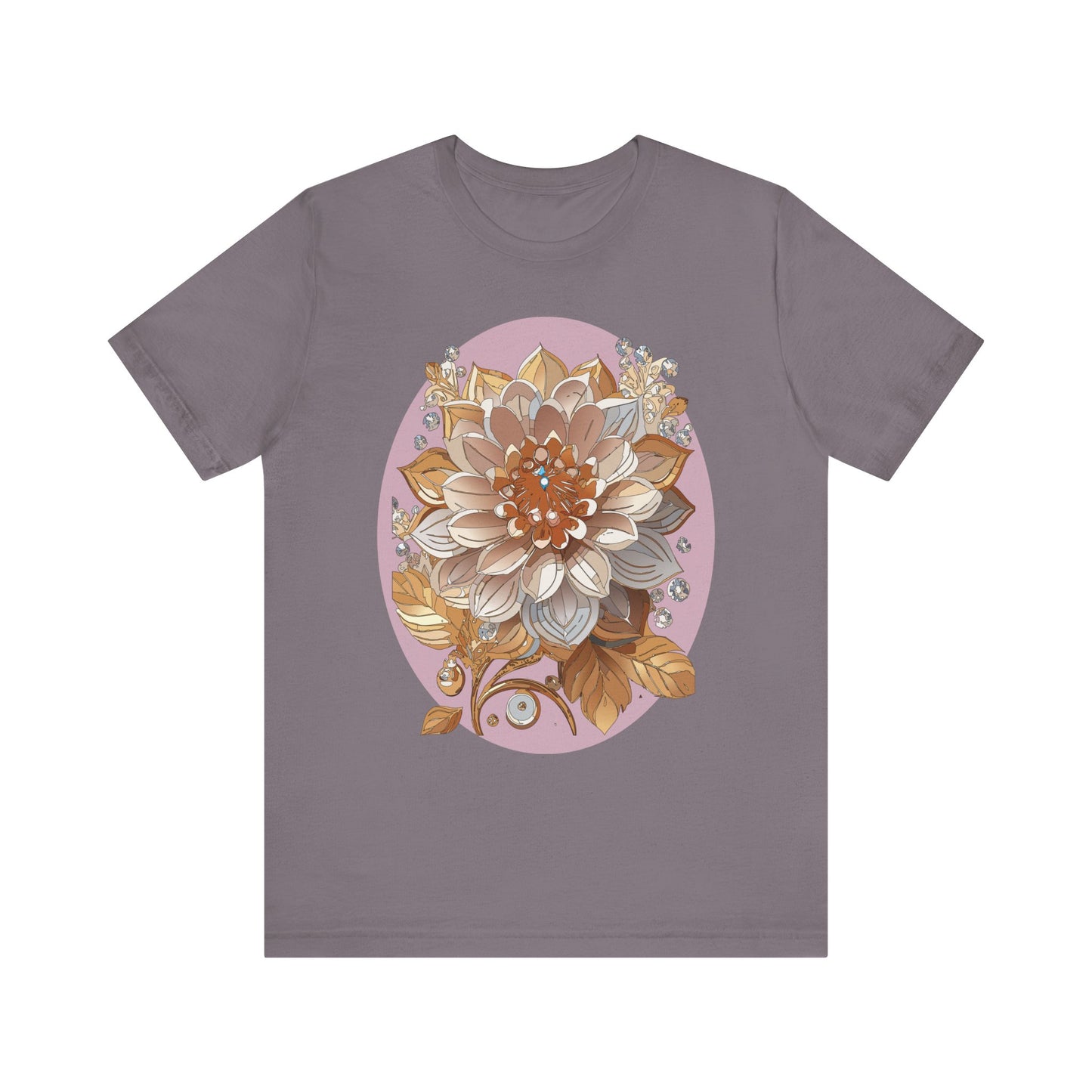 Floral Shirt, Flower Shirt, Tee Shirt with Antique Flower
