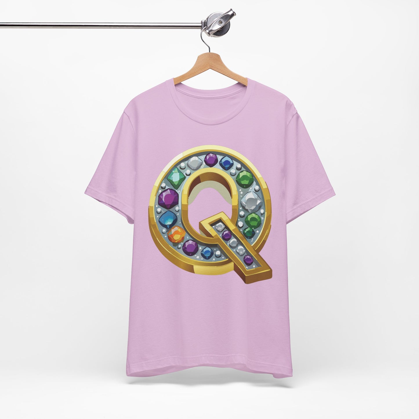 Letter Shirt, Shirt with Letters, Tee Shirt with Gold Letter, Shirt with Antique Letters