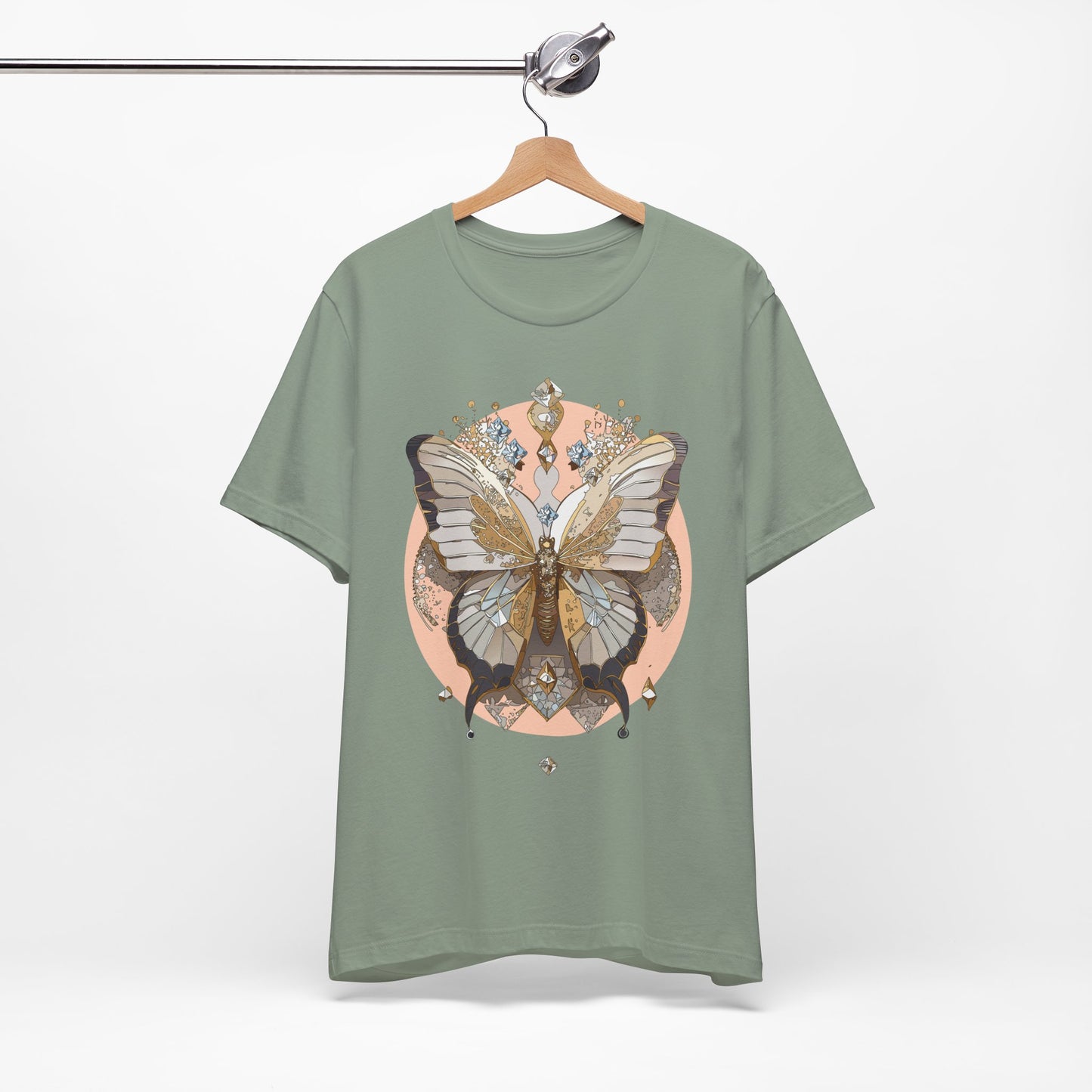 Butterfly Shirt, Shirt with Butterfly, Tee Shirt with Antique Butterfly