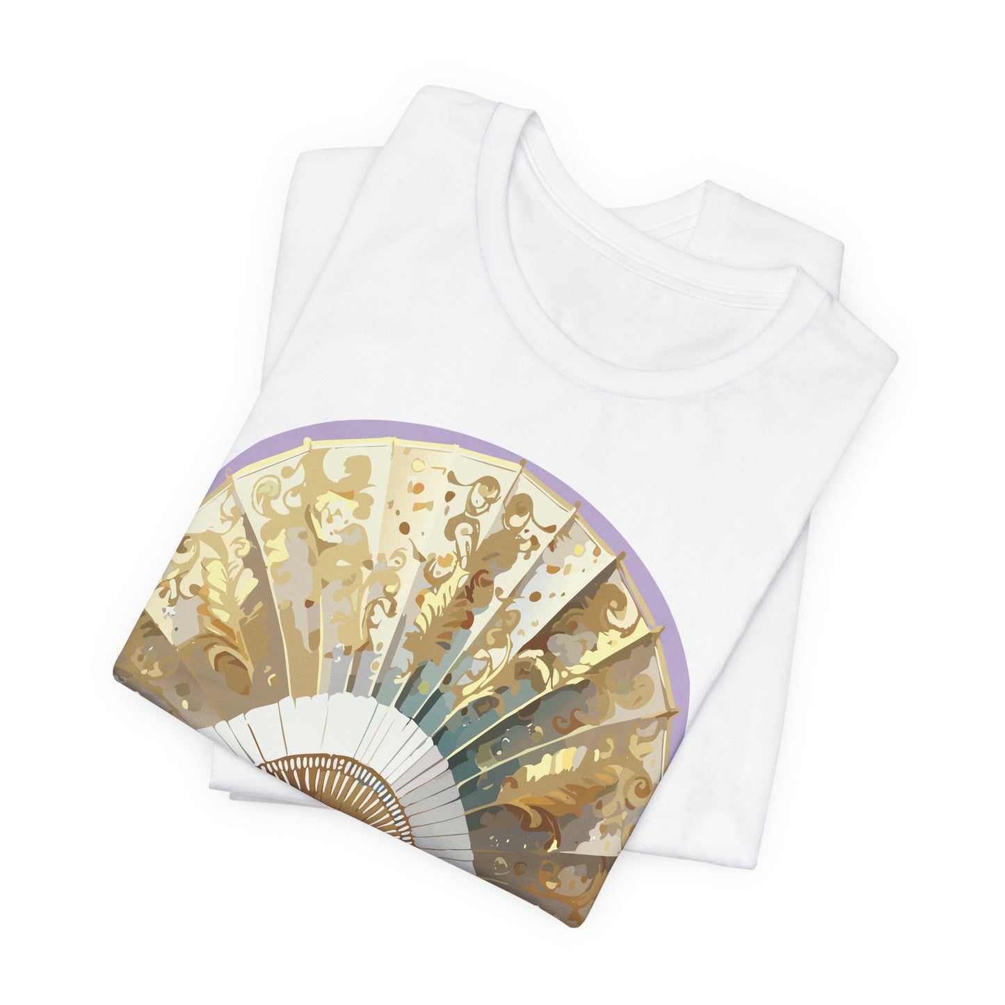 Fan shirt, Shirt with Fan, Tee Shirt with Gold Blower