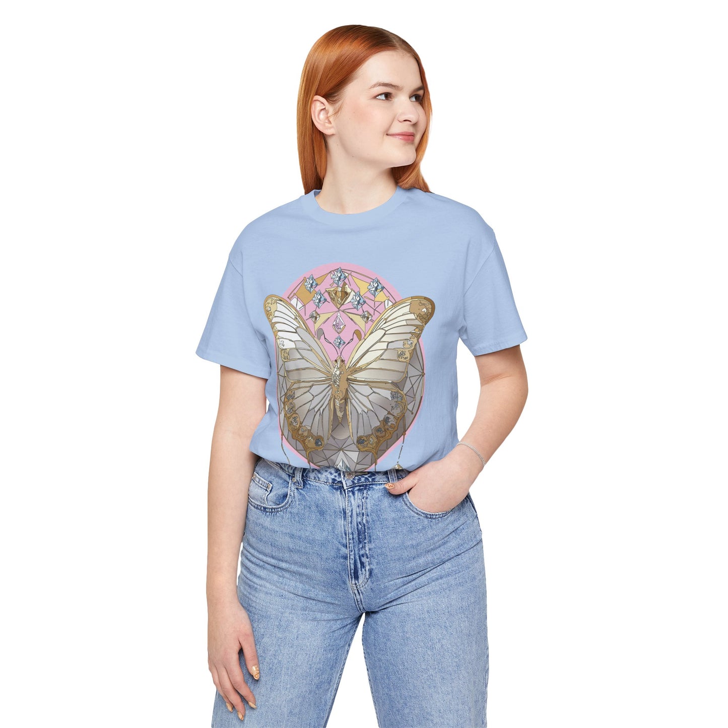 Butterfly Shirt, Shirt with Butterfly, Tee Shirt with Antique Butterfly