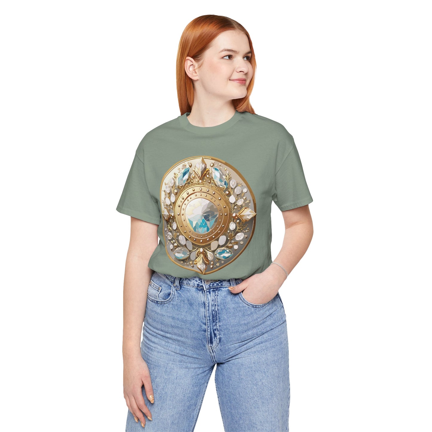 Medallion Shirt, Shirt with Medallion, Tee Shirt with Medal