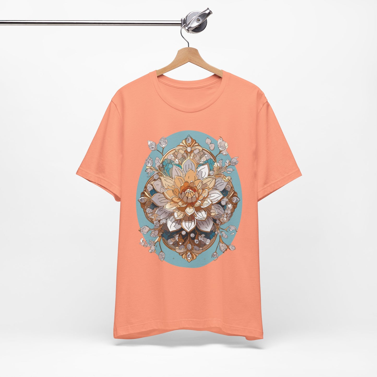 Floral Shirt, Flower Shirt, Tee Shirt with Antique Flower