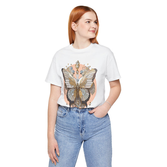 Butterfly Shirt, Shirt with Butterfly, Tee Shirt with Antique Butterfly