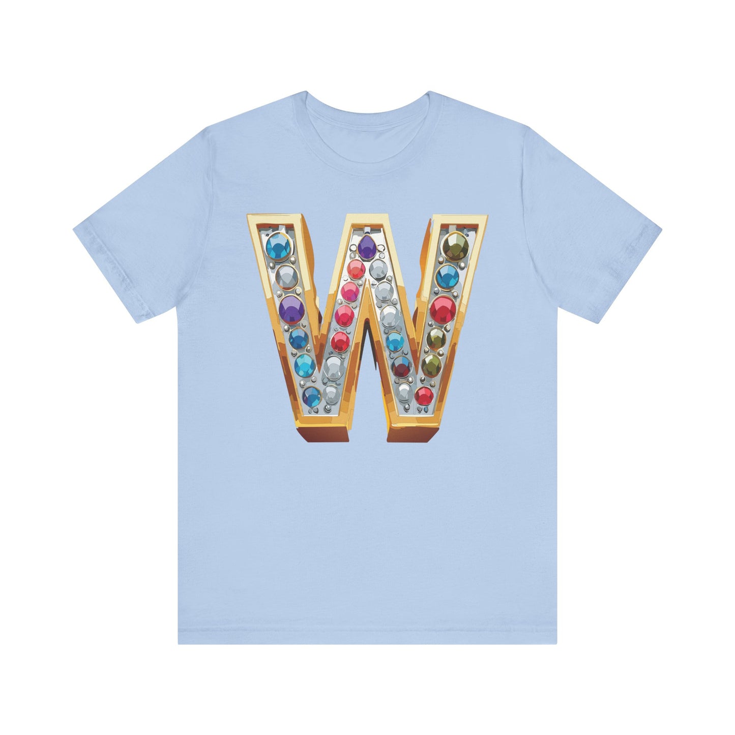 Letter Shirt, Shirt with Letters, Tee Shirt with Gold Letter, Shirt with Antique Letters