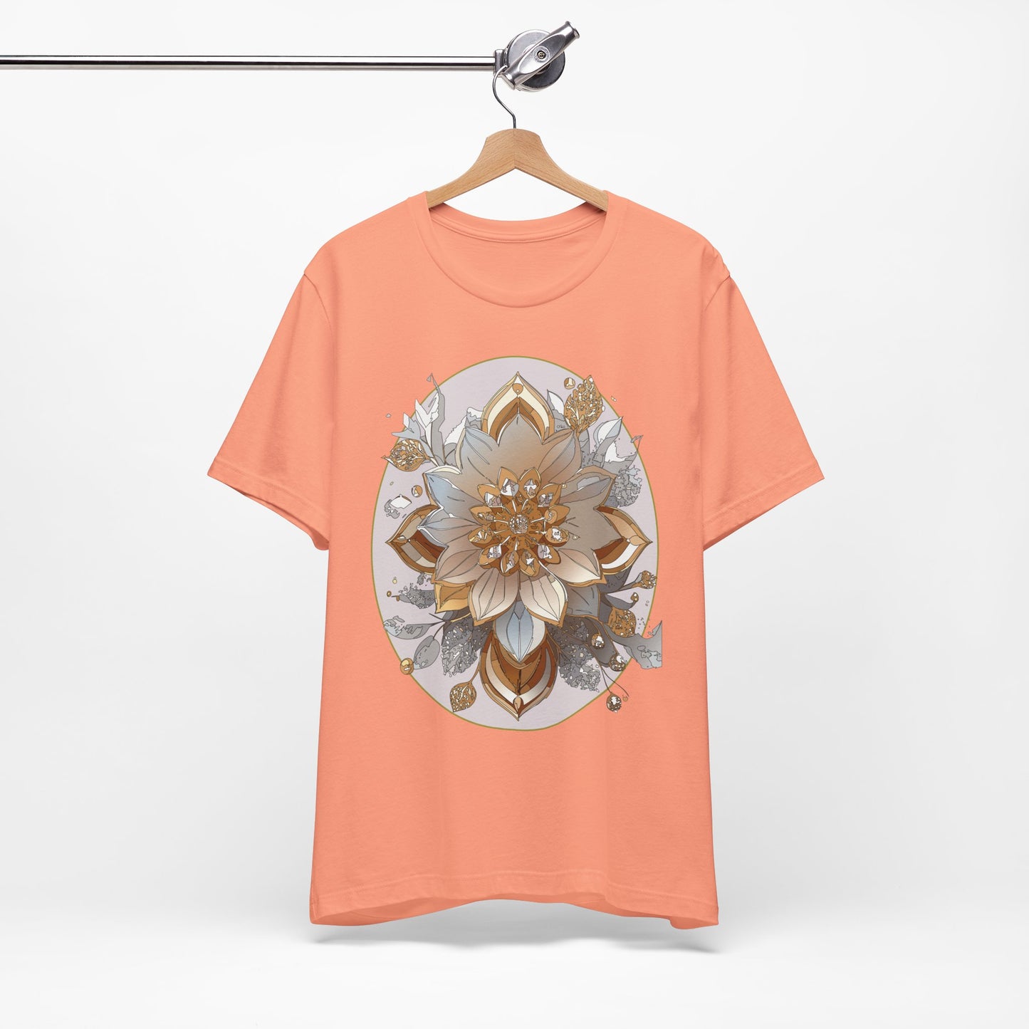 Floral Shirt, Flower Shirt, Tee Shirt with Antique Flower