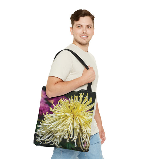 Canvas Bag with Floral Prints