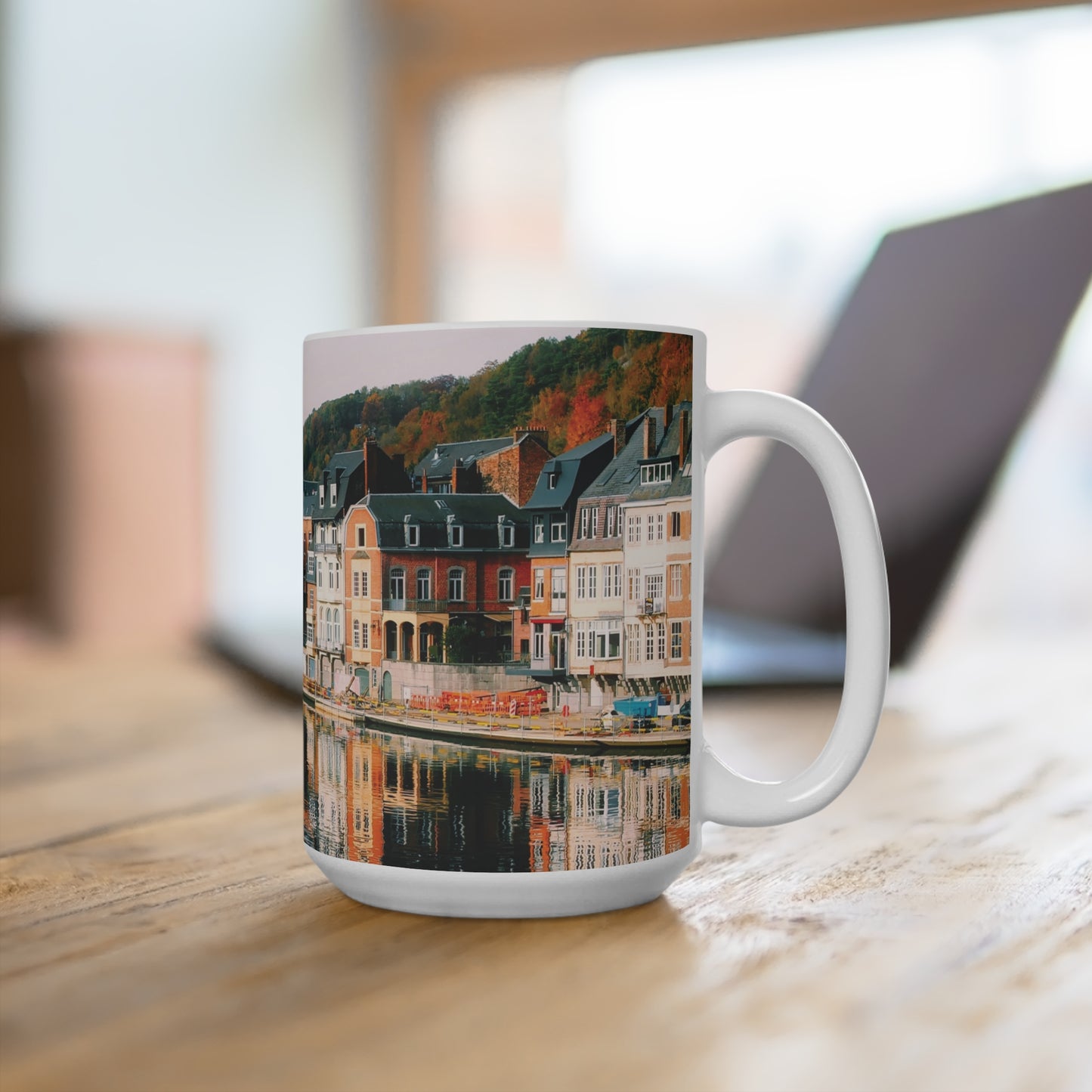 Coffee & Tea Mug with City prints, 15oz