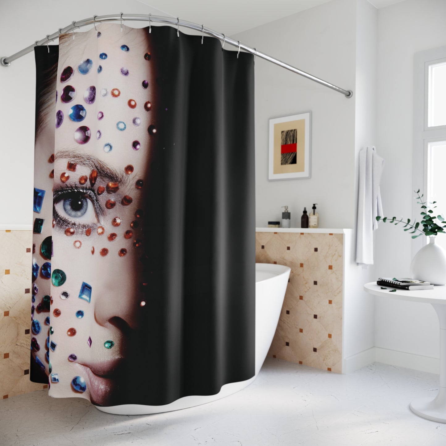 Woman Shower Curtain