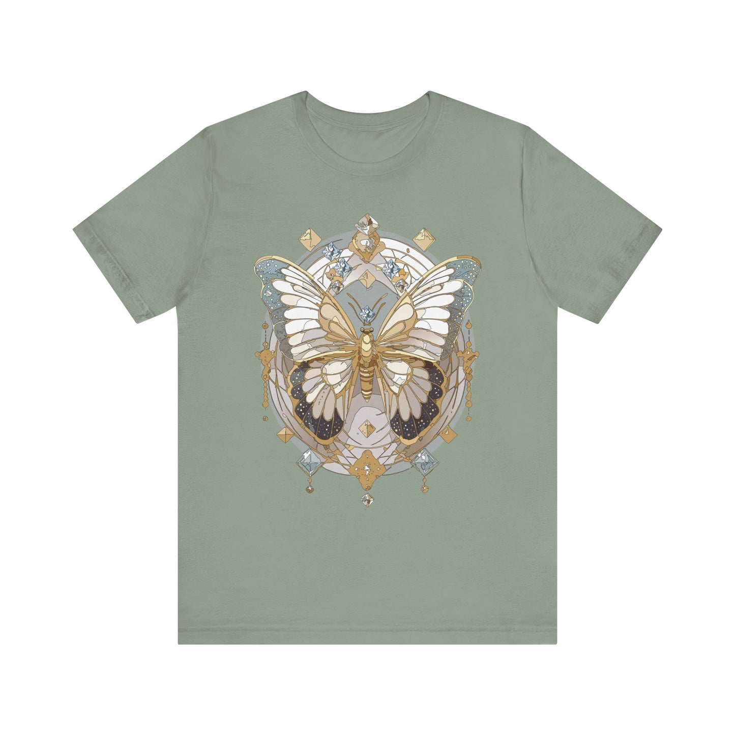 Butterfly Shirt, Shirt with Butterfly, Tee Shirt with Antique Butterfly
