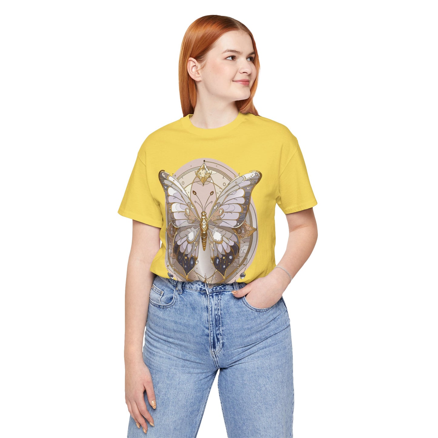 Butterfly Shirt, Shirt with Butterfly, Tee Shirt with Antique Butterfly
