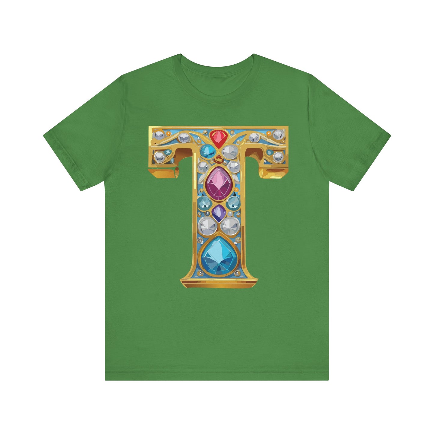 Letter Shirt, Shirt with Letters, Tee Shirt with Gold Letter, Shirt with Antique Letters