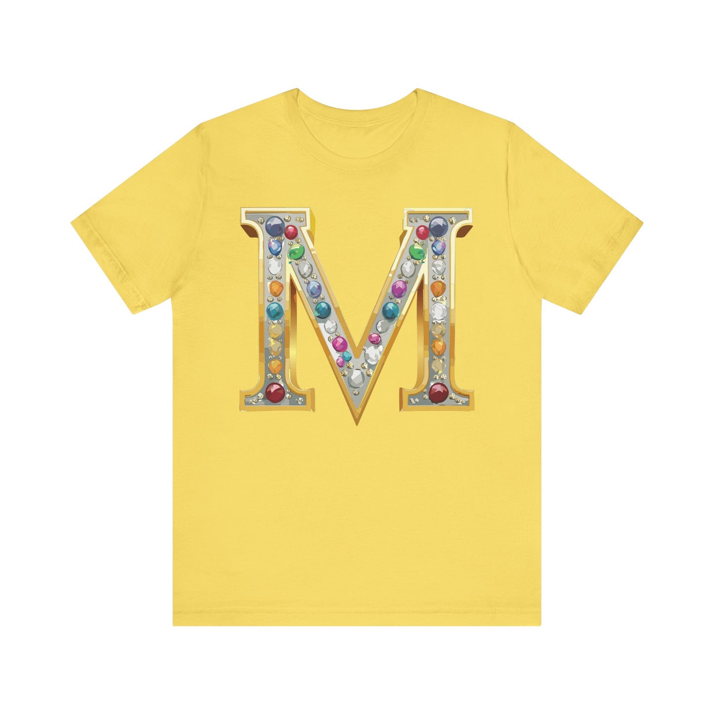 Letter Shirt, Shirt with Letters, Tee Shirt with Gold Letter, Shirt with Antique Letters