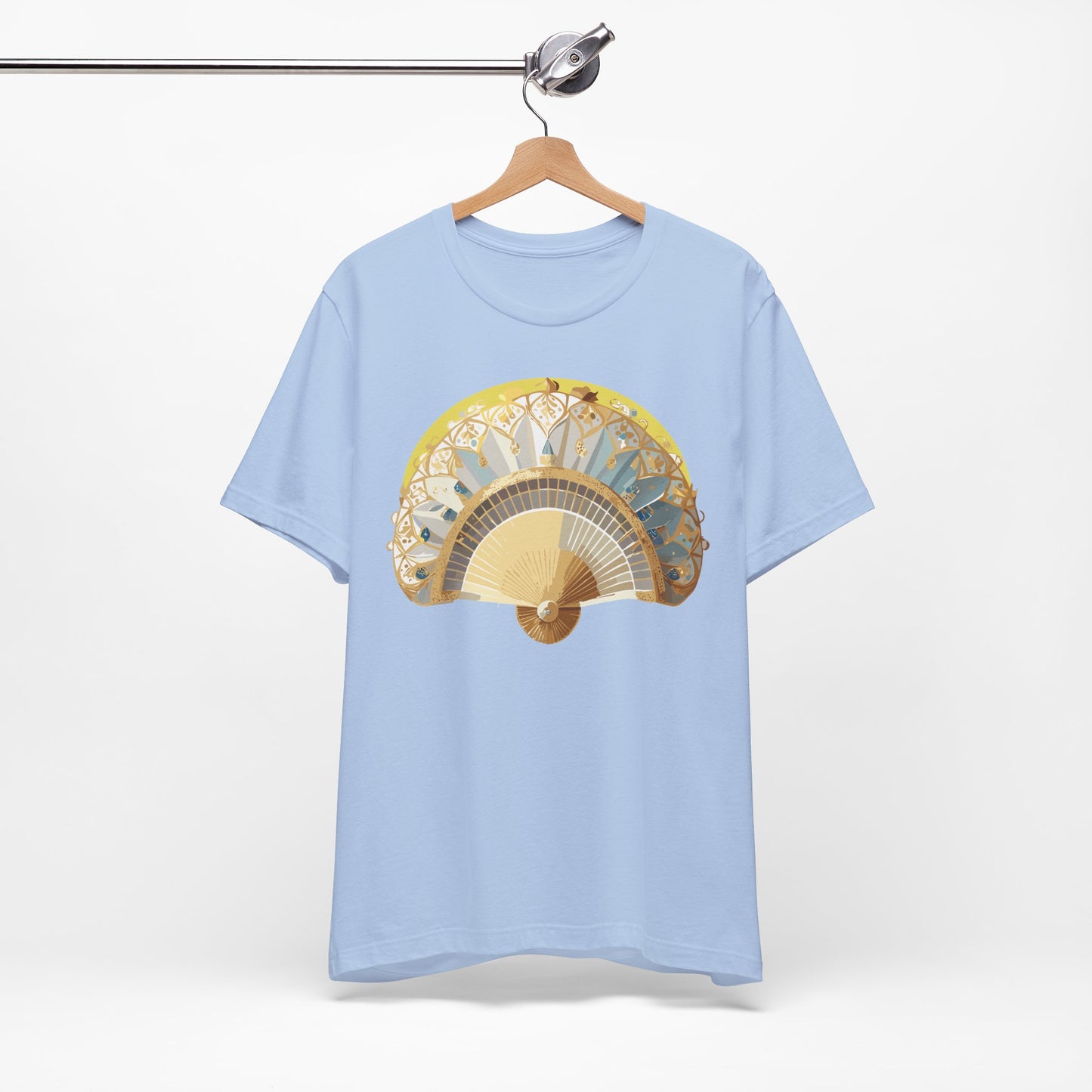 Fan shirt, Shirt with Fan, Tee Shirt with Gold Blower