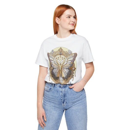 Butterfly Shirt, Shirt with Butterfly, Tee Shirt with Antique Butterfly