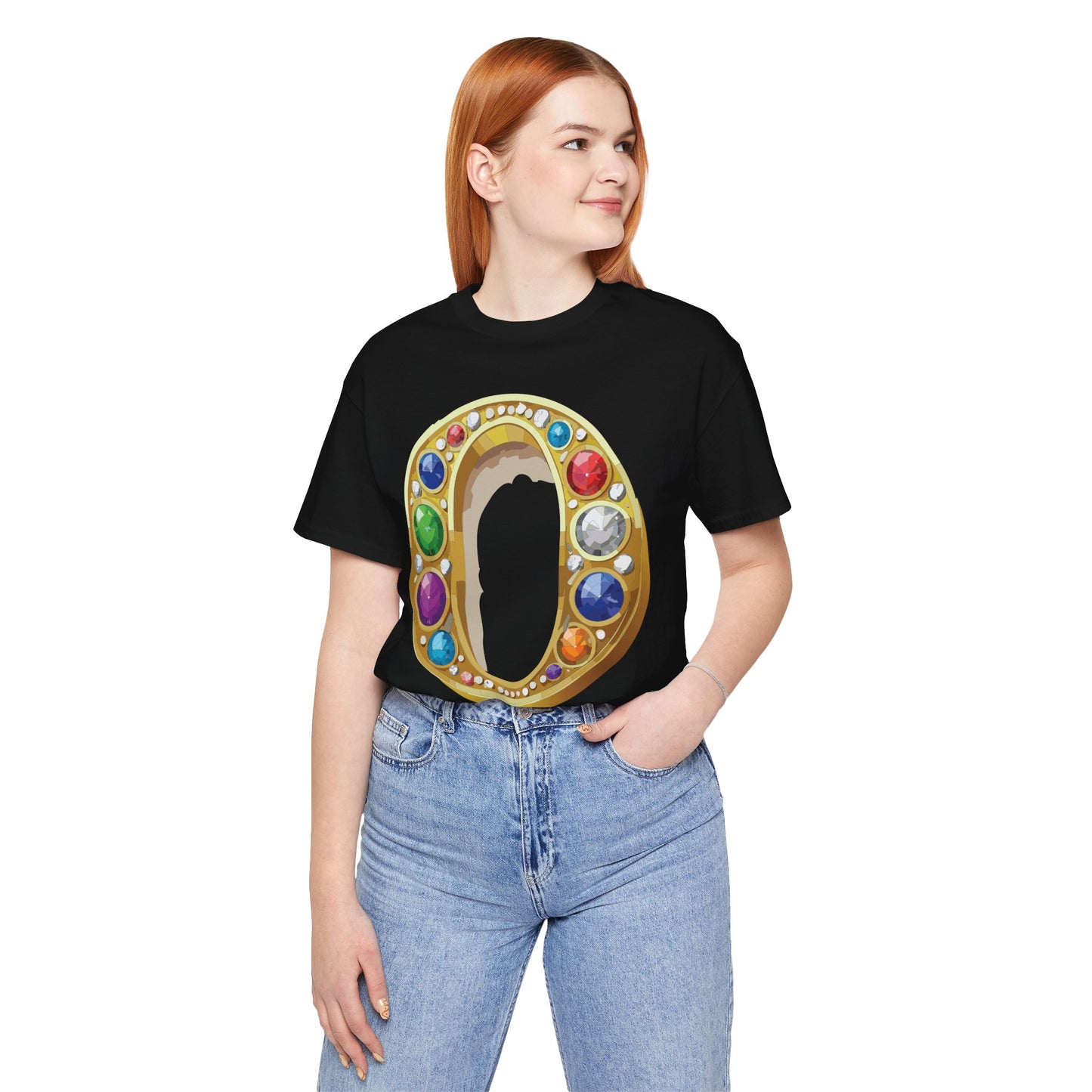 Letter Shirt, Shirt with Letters, Tee Shirt with Gold Letter, Shirt with Antique Letters