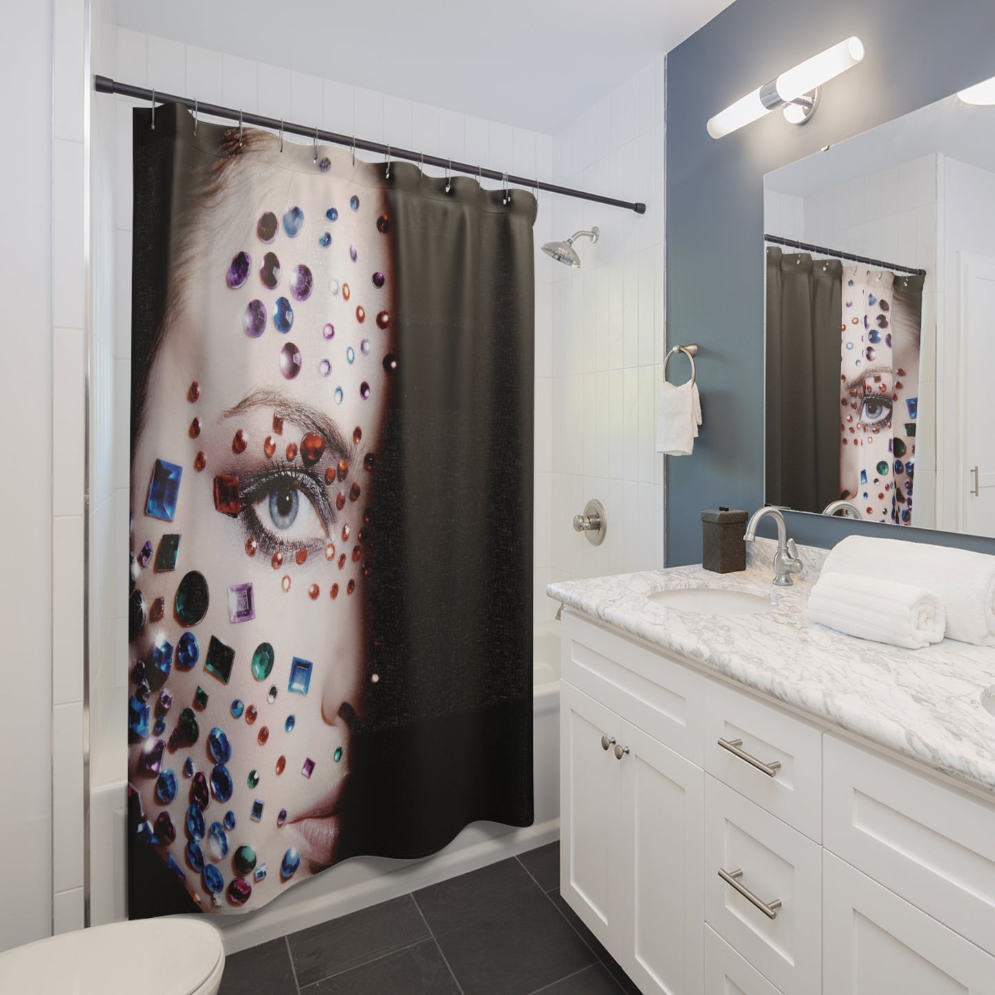 Woman Shower Curtain