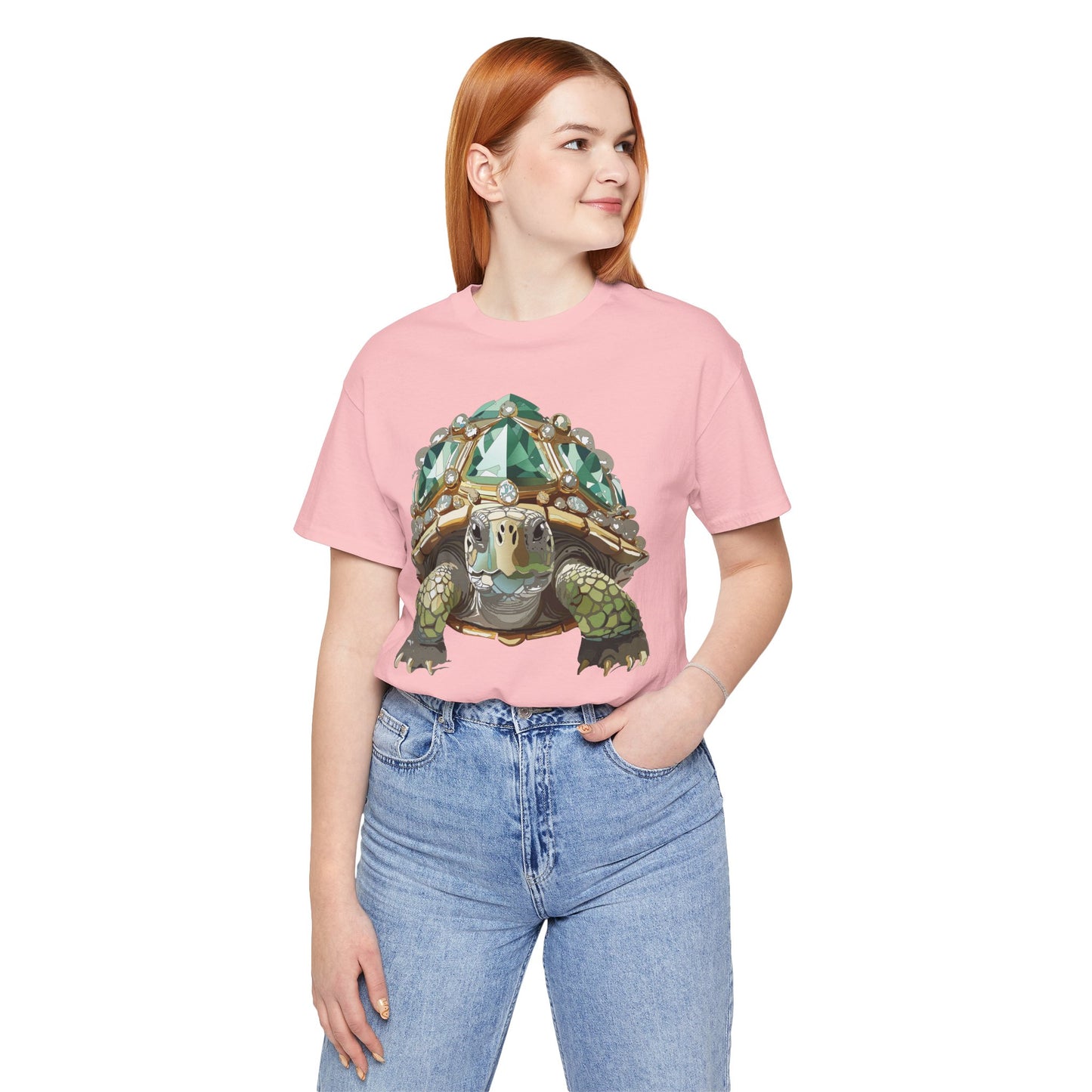 Animal Shirt, Shirt with Animal, Tee Shirt with Gold Animal Medal, Shirt with Antique Animal Medallion
