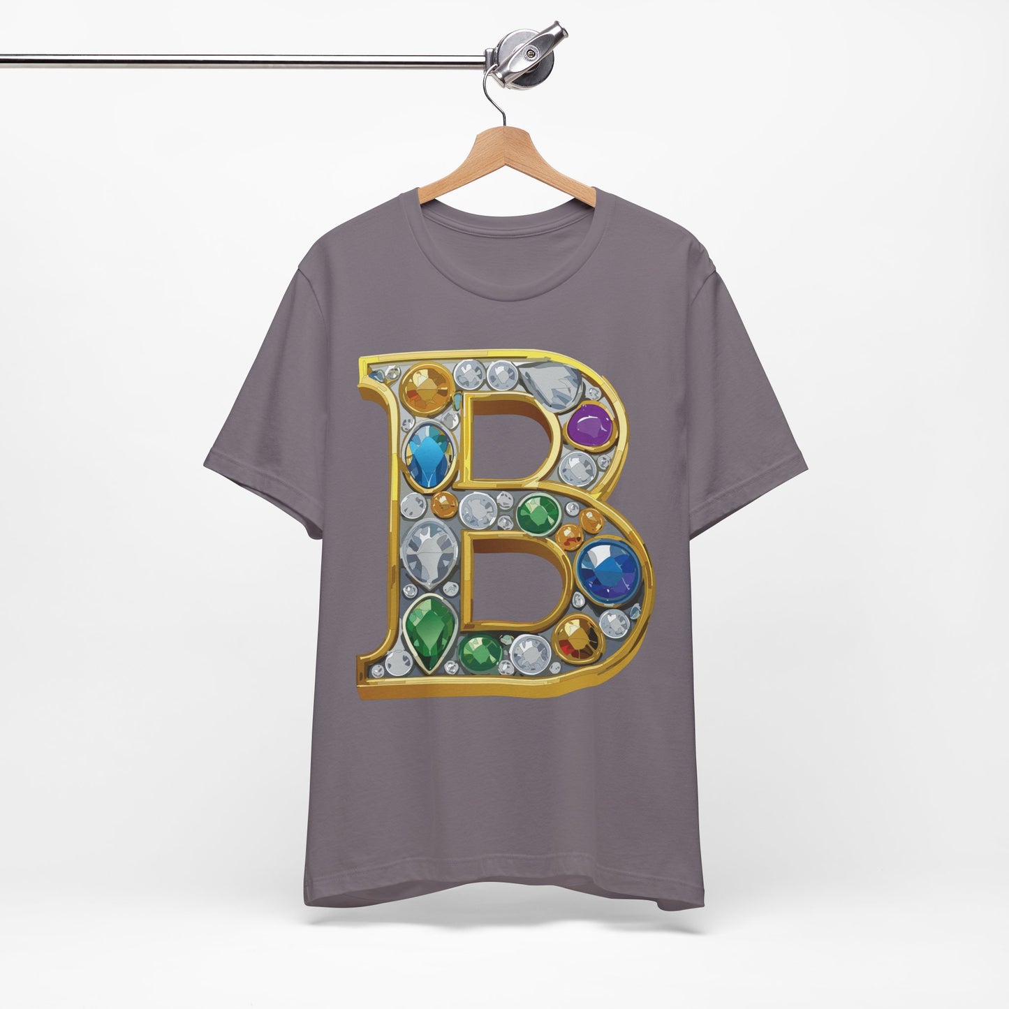 Letter Shirt, Shirt with Letters, Tee Shirt with Gold Letter, Shirt with Antique Letters