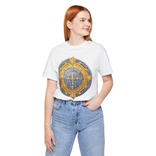 Coin Shirt, Shirt with Coin, Tee Shirt with Gold Coin, Shirt with Antique Coin
