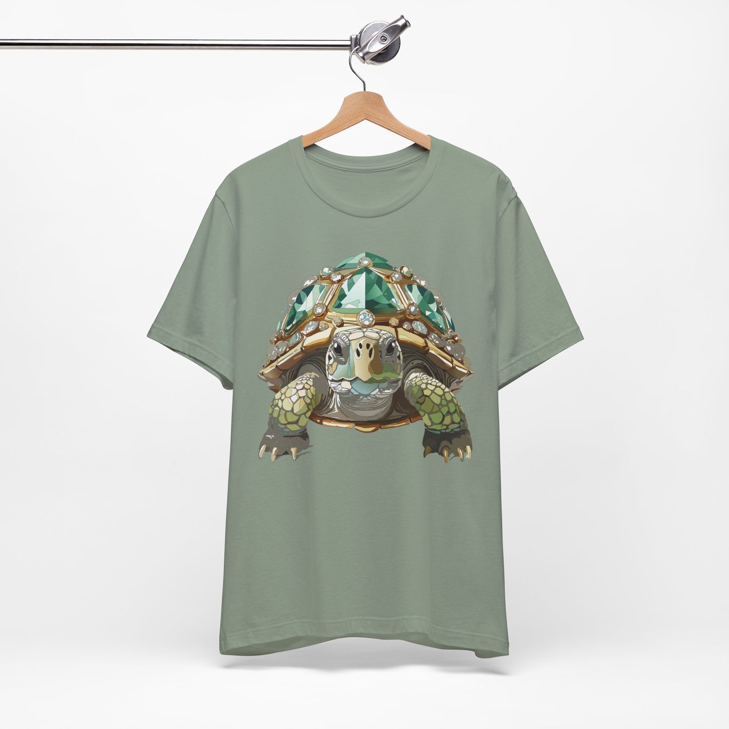 Animal Shirt, Shirt with Animal, Tee Shirt with Gold Animal Medal, Shirt with Antique Animal Medallion
