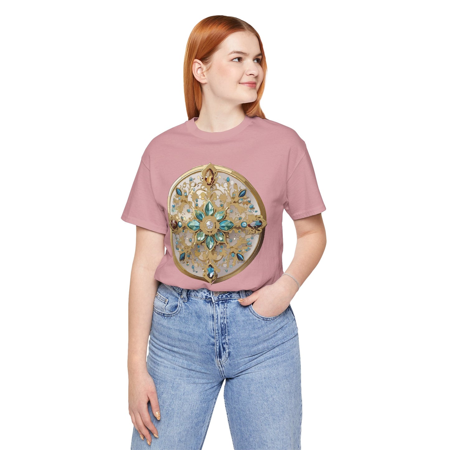 Medallion Shirt, Shirt with Medallion, Tee Shirt with Medal